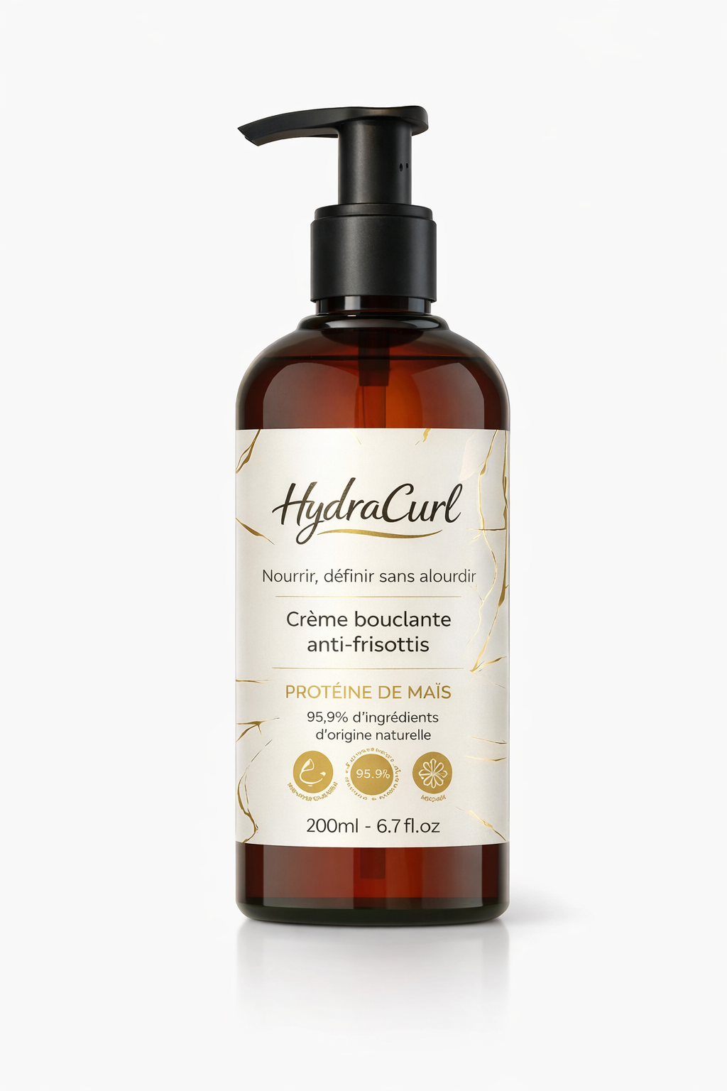 Crème HydraCurl – Hydratation & Définition